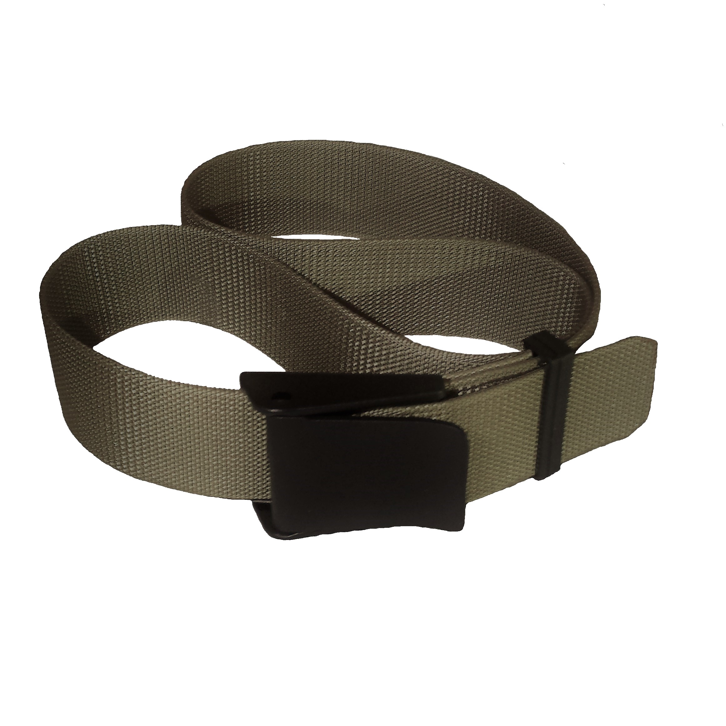 Tactical belt - Heavy 2" Wide Tan stiff scuba Nylon with plastic cam buckle..